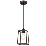 Chloe Lighting Ironclad Industrial 1 Oil Rubbed Bronze Mini Pendant.... Fixed Price $46.51.