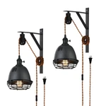 Seeblen Vintage Design Industrial Wheel Farmhouse Wall Mount Set Of 2,PULLEY .... Fixed Price $107.14.