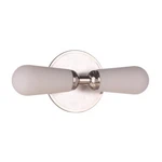 Craftmade Riggs 2LT Linear Vanity, Nickel/nickel/frost White - 13116BNKPLN2. Fixed Price $59.99.