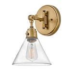 Hinkley Lighting Arti Sconce, Heritage Brass/clear Glass 3691HB-CL. Fixed Price $209.00.