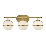Hinkley Lighting Hollis Bath Three Light, Heritage Brass 5663HB-LL. Fixed Price $549.00.