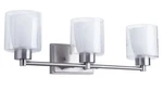 Miseno SBU145056NI Brushed Nickel 3-LIGHT Bathroom Vanity Reversible Mount. Fixed Price $44.97.