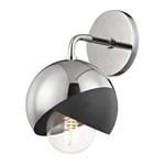 Mitzi H168101-PN/BK Emma Light 8-3/4" High Wall Sconce 2-TONE Metal Shade, Pol. Fixed Price $45.00.