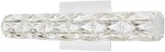 Home Decorators Keighley 18" Led Chrome Crystal Vanity Light 4151-NDM-18. Fixed Price $23.00.