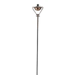 Dak 61" Brushed Copper Half Moon Oil Lamp Outdoor Patio Torch. Fixed Price $44.09.