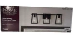 Home Decorators Hazel Heights 24" 3-LIGHT Black Farmhouse Bathroom Vanity. Fixed Price $44.63.
