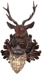 Elegant Rustic Stag Wall Sconce With Crystal Light. Fixed Price $529.00.