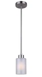 Canarm Margo Brushed Pewter Pendant Light Line Painted Glass IPL359A01BPT New. Fixed Price $39.99.