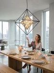 Troy Lighting Epic Pendant Forged Iron, Size Medium. Fixed Price $914.03.