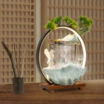 Elegant Tabletop Water Fountain With Led Light & Atomizer For Indoor Bliss. Fixed Price $79.44.