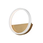 ET2 Lighting Hoopla 12 Led Wall Sconce, White/gold E24320-WTGLD. Fixed Price $418.00.