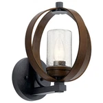 Kichler 59066AUB - Grand Bank 13" Outdoor Wall Light Auburn Stained Finish. Fixed Price $103.49.