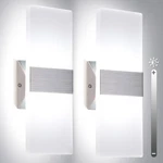 Modern Wall Sconces, Dimmable Set Of Mounted Lights 12W 6000. Fixed Price $50.99.
