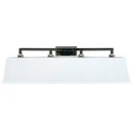 Craftmade Denton Polished Nickel 4 Light Bath Wall With Linen Fabric Shade. Fixed Price $129.59.