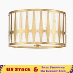 Crystorama Royston 3-LIGHT Ceiling Mount, Antique Gold. Fixed Price $181.42.