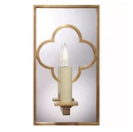 Visual Comfort Sk 2052HAB Quatrefoil Rectanglemirrored Sconce In 11"HX6"WX4. Fixed Price $177.75.