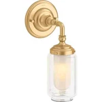 Kohler Artifacts Brushed Moderne Brass Indoor Bathroom Vanity Light Fixture. Fixed Price $140.51.