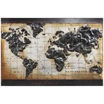 World Map Iron Wall Art, 3D Metallic Hand Painted Sculpture,ready To Hang,liv.... Fixed Price $408.13.