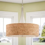 Kenroy Home 93013BS Bulletin 3-LIGHT Pendant, Brushed Steel. Fixed Price $175.00.