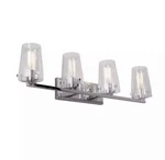 Home Decorators Creek Crossing 33.75 In. 4-LIGHT Chrome Vanity W/ Clear Glass -n. Fixed Price $27.96.