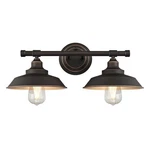 Westinghouse Iron Hill 2 Wall Light, Bronze/metal Shades - 6354800. Fixed Price $114.99.