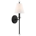 Crystorama Riverdale 1 Light Sconce, Black Forged RIV-382-BF. Fixed Price $118.40.