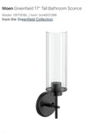 Moen YB1761BL Greenfield Matte Black Wall-mounted Bathroom Vanity Light. Fixed Price $98.20.