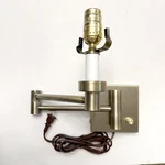 Barnes And Ivy Alta Square Antique Brass Plug-in Swing Arm Wall Light Base New. Fixed Price $59.00.