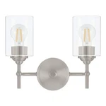 2-LIGHT Brushed Nickel Bathroom Vanity. Fixed Price $39.99.