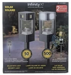 Pathway Light, 2 Pack Motion Activated Solar Security Infinity Classy Looking. Fixed Price $29.17.