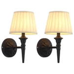 Kdg Cordless Wall Sconces Set Of 2, Small Black + Beige Lampshde (2 Pack). Fixed Price $99.46.