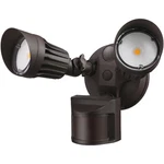 Dual-head Motion-activated Led Outdoor Security Light With Photocell, Bronze. Fixed Price $54.99.