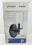 Progress Lighting Strahan 1-LIGHT Wall Sconce Vanity Black P710083-031. Fixed Price $29.99.