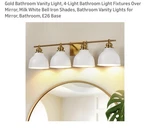 Pasentel Bathroom Vanity Light. Fixed Price $45.00.