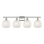 Innovations White Mouchette 4LT 38" Bath, 516-4W-PN-G1216-8WM. Fixed Price $538.56.