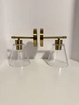 Hamilyeah Wall Sconces Set Of 2, Bathroom Pack, Gold, Brass. Fixed Price $9.94.