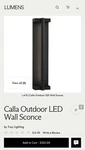 Hudson Valley Troy Lighting Calla Led Outdoor Wall Sconce 21.5 B1252-TBK. Fixed Price $145.00.