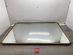 Elegant Lighting MR802436BR Evermore 24" X 36" Metal Framed Mirror, Brass. Fixed Price $61.59.
