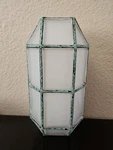 Vintage Besa Lighting Outdoor Wall Sconce Glass New Old Stock. Fixed Price $89.00.