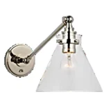 Nib Visual Comfort Sign. Coll Parkington Library Wall Lite CHD2527PN Glass Shade. Fixed Price $429.00.