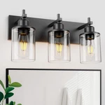 3-LIGHT Black Bathroom Fixture Over Mirror Modern Farmhouse Vanit. Fixed Price $44.87.