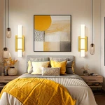 2 Pack Modern Bathroom Vanity Wall Sconces 17.6" Acrylic Shade Light Fixture. Fixed Price $78.99.