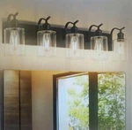 Jazava 5-LIGHT Oil Rubbed Bronze Bathroom Over Mirror Vanity Lighting. Fixed Price $114.99.