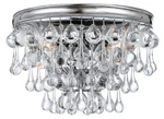 Crystorama 132-CH Calypso 2-LIGHT Chrome Flush Mount In Polished. Fixed Price $248.00.