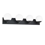 Ntsunxeko Black Bathroom Vanity Fixtures, 4-LIGHT, Textured. Fixed Price $96.76.