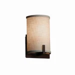 Justice Design Textile Century Ada 1 Lt Sconce, Dk Brz, Crm, Led. Fixed Price $222.40.