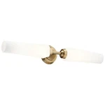 Kichler Truby 24.75" 2LIGHT Bathroom Vanity Fixture With Satin Etched. Fixed Price $159.50.