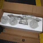 Efficient Lighting Interior Vanity Fixture White Glass EL-250-03. Fixed Price $45.80.