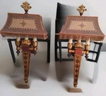 Fine Art Lamps 333150ST Gold Brown Wall Sconce Lights Miami Florida 30"X 13.5". Fixed Price $718.00.