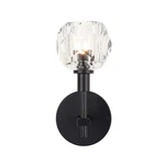 Alsy 4.75 In. 1-LIGHT Black Round Wall Sconce With Clear Captured Crystal Shade. Fixed Price $26.89.